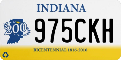 IN license plate 975CKH