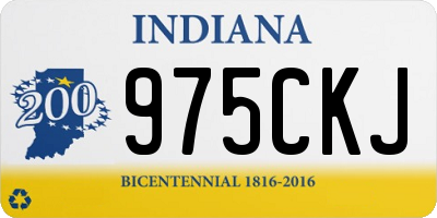 IN license plate 975CKJ