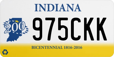 IN license plate 975CKK