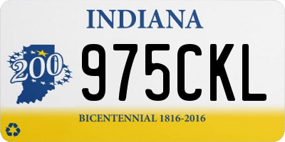 IN license plate 975CKL