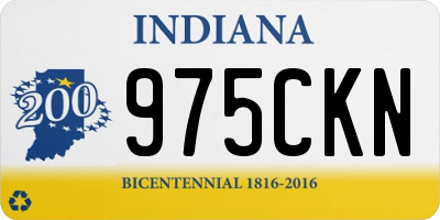 IN license plate 975CKN