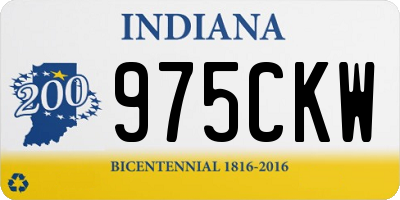 IN license plate 975CKW