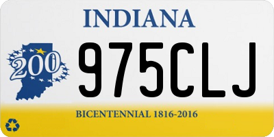IN license plate 975CLJ