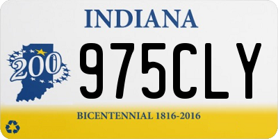 IN license plate 975CLY
