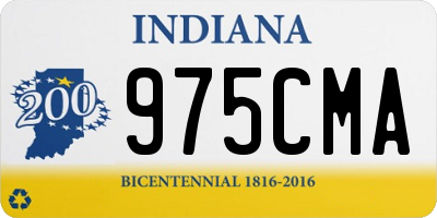 IN license plate 975CMA