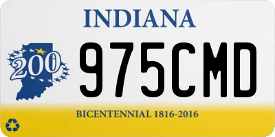 IN license plate 975CMD