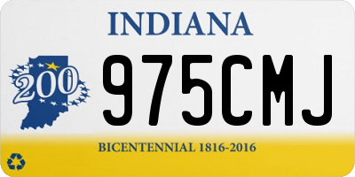 IN license plate 975CMJ