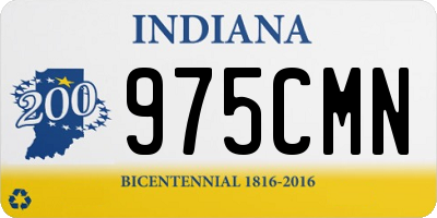 IN license plate 975CMN