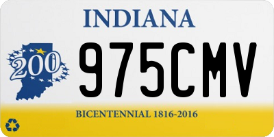 IN license plate 975CMV