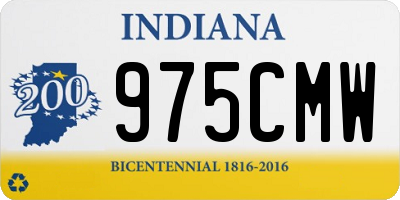 IN license plate 975CMW