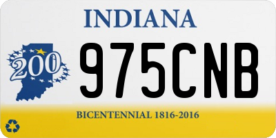 IN license plate 975CNB