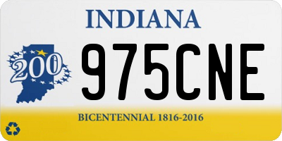 IN license plate 975CNE
