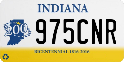 IN license plate 975CNR