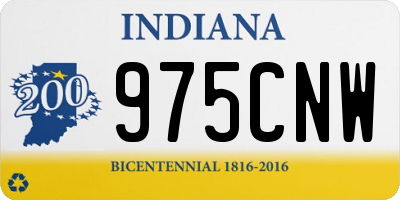 IN license plate 975CNW