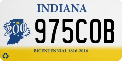 IN license plate 975COB