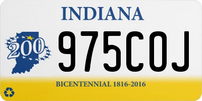 IN license plate 975COJ