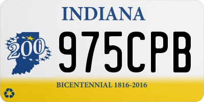 IN license plate 975CPB