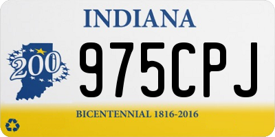 IN license plate 975CPJ