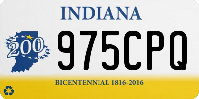 IN license plate 975CPQ