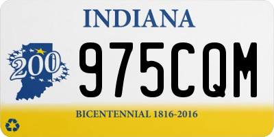IN license plate 975CQM