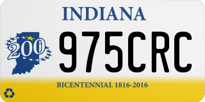 IN license plate 975CRC