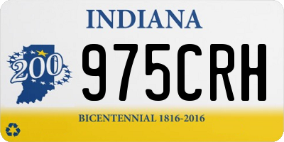 IN license plate 975CRH