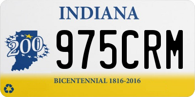 IN license plate 975CRM