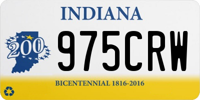 IN license plate 975CRW