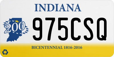 IN license plate 975CSQ
