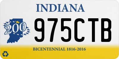 IN license plate 975CTB