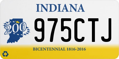 IN license plate 975CTJ