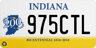 IN license plate 975CTL