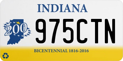 IN license plate 975CTN
