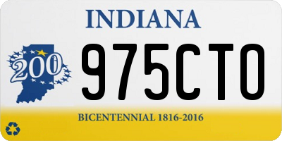 IN license plate 975CTO