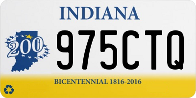 IN license plate 975CTQ