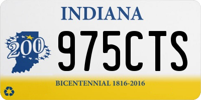 IN license plate 975CTS