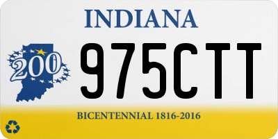 IN license plate 975CTT