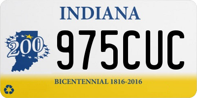 IN license plate 975CUC
