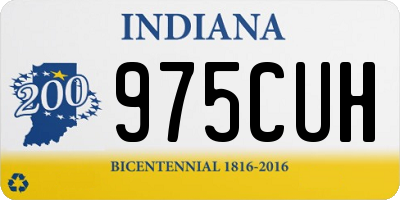 IN license plate 975CUH