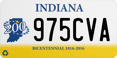 IN license plate 975CVA