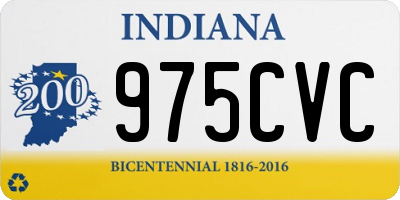 IN license plate 975CVC