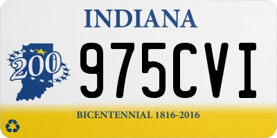 IN license plate 975CVI