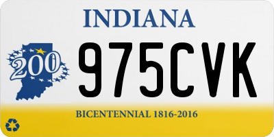 IN license plate 975CVK