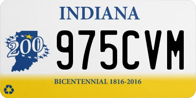 IN license plate 975CVM