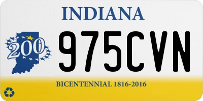 IN license plate 975CVN