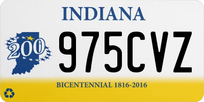 IN license plate 975CVZ