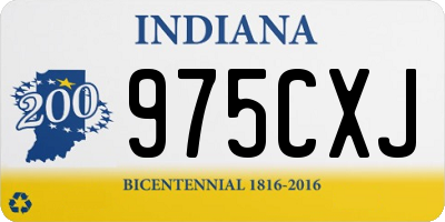 IN license plate 975CXJ