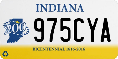 IN license plate 975CYA