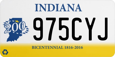 IN license plate 975CYJ