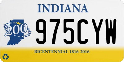 IN license plate 975CYW